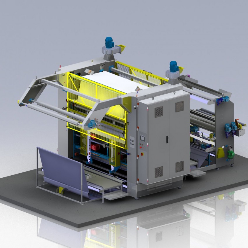 Calandra Compactadora com Bobinador Non-Stop